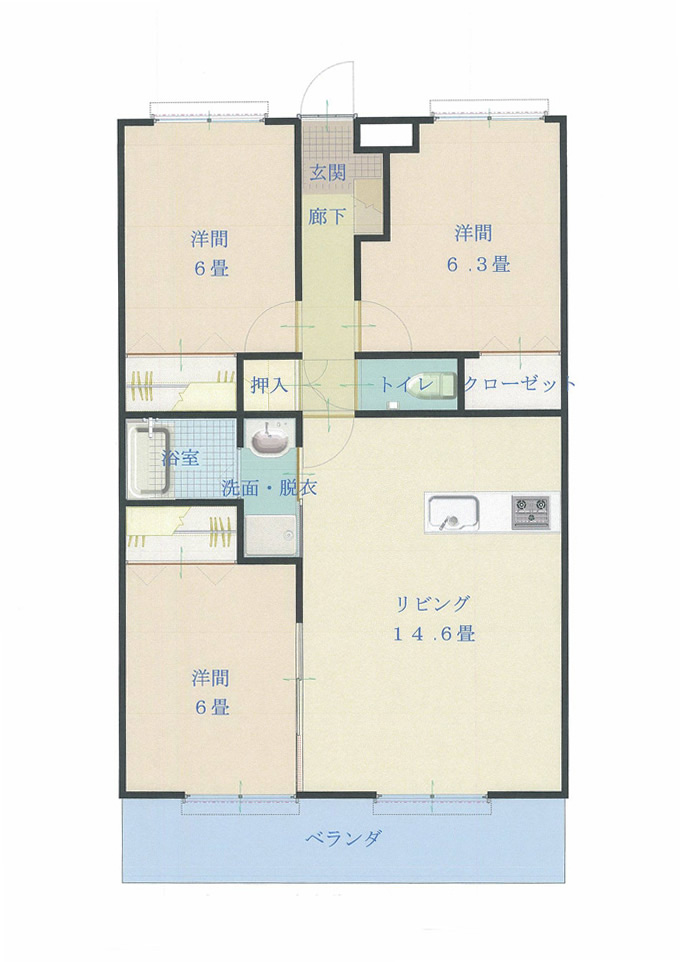 甲斐市長塚 マルマンシティセントロⅠ